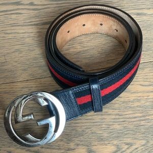 Gucci GG belt with G buckle